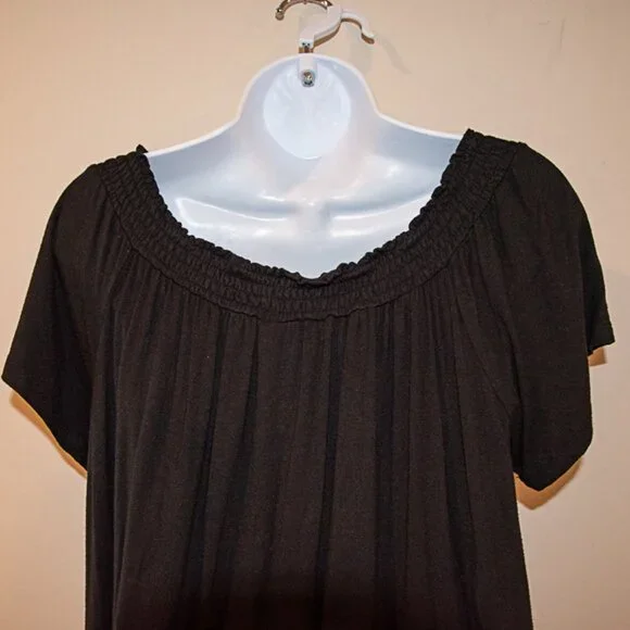 Massimo Mini Black dress off shoulder or on Size XL - Picture 4 of 7